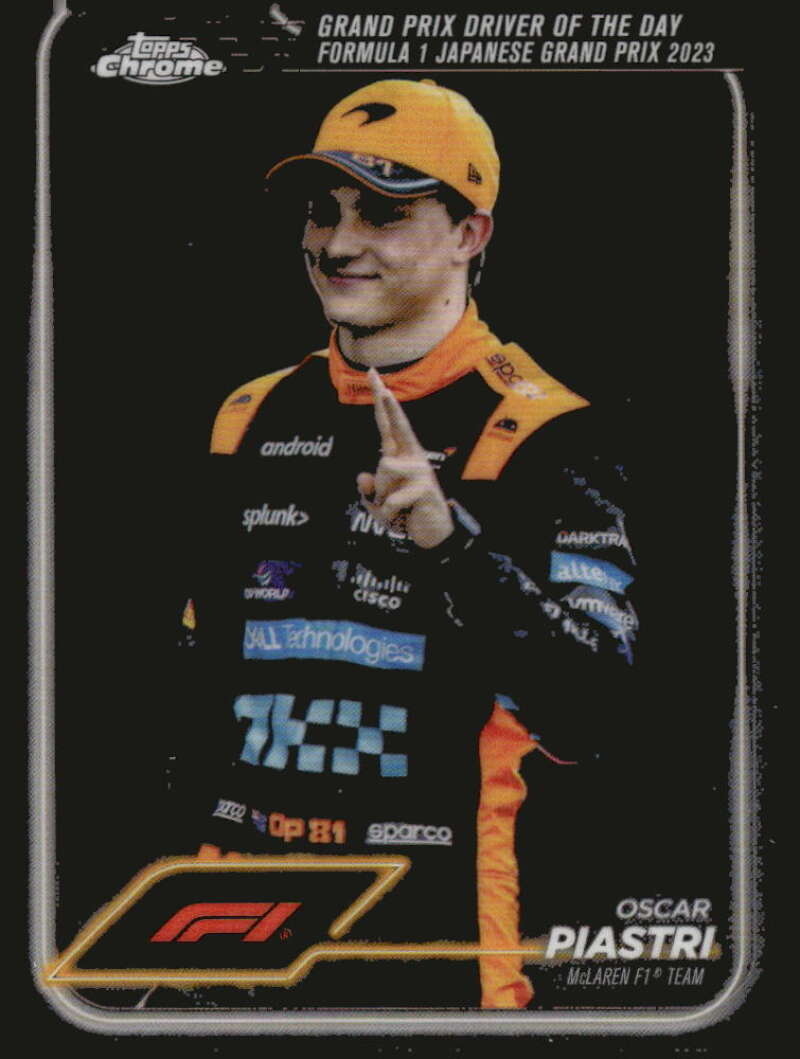 2024 Topps Chrome Formula 1 #174 Oscar Piastri NM-MT McLaren F1 Team Racing Card  Image 1