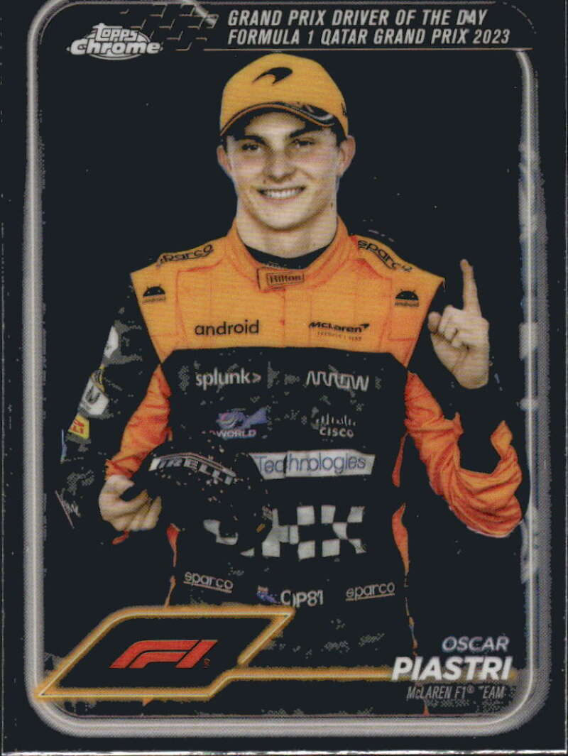 2024 Topps Chrome Formula 1 #175 Oscar Piastri NM-MT McLaren F1 Team Racing Card  Image 1