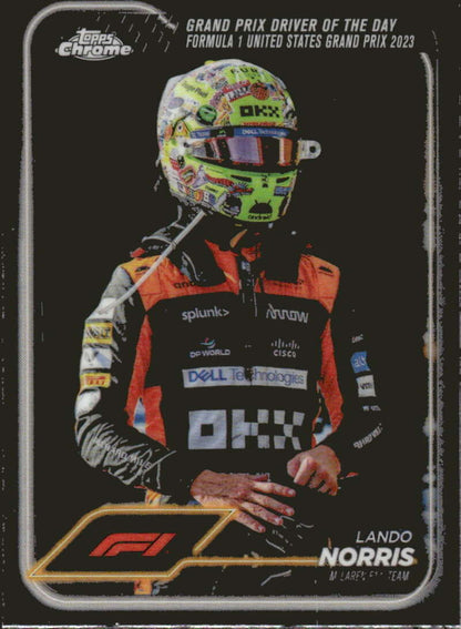 2024 Topps Chrome Formula 1 #176 Lando Norris NM-MT McLaren F1 Team Racing Card  Image 1