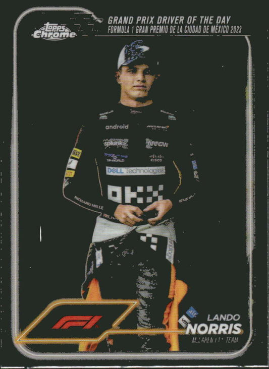 2024 Topps Chrome Formula 1 #177 Lando Norris NM-MT McLaren F1 Team Racing Card  Image 1