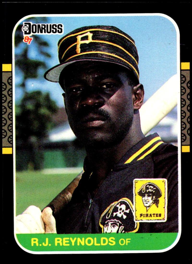 1987 Donruss #65 R.J. Reynolds baseball card of Pittsburgh Pirates outfielder in uniform