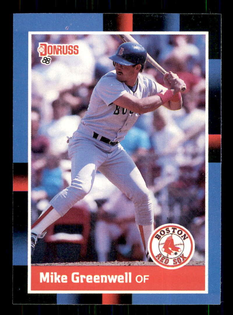 1988 Donruss #339 Mike Greenwell Boston Red Sox baseball card for trading card collectors