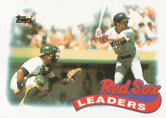 1989 Topps #321 Jody Reed Boston Red Sox TL NM-MT Boston Red Sox Baseball Card Image 1