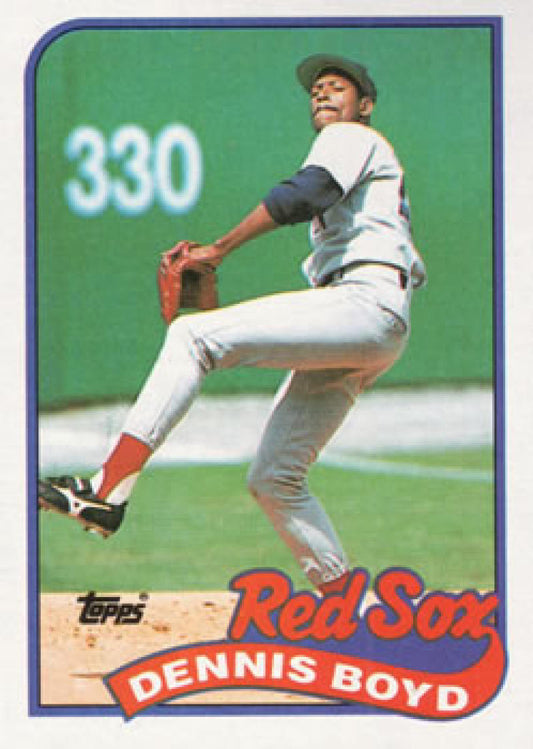 1989 Topps #326 Oil Can Boyd NM-MT Boston Red Sox Baseball Card Image 1