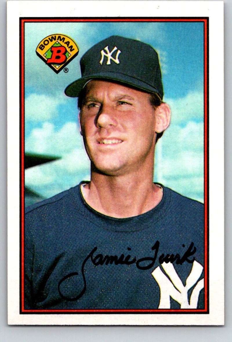 1989 Bowman #173 Jamie Quirk NM-MT New York Yankees Baseball Card Image 1