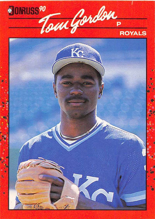 1990 Donruss #297 Tom Gordon VG-EX Kansas City Royals Baseball Card Image 1