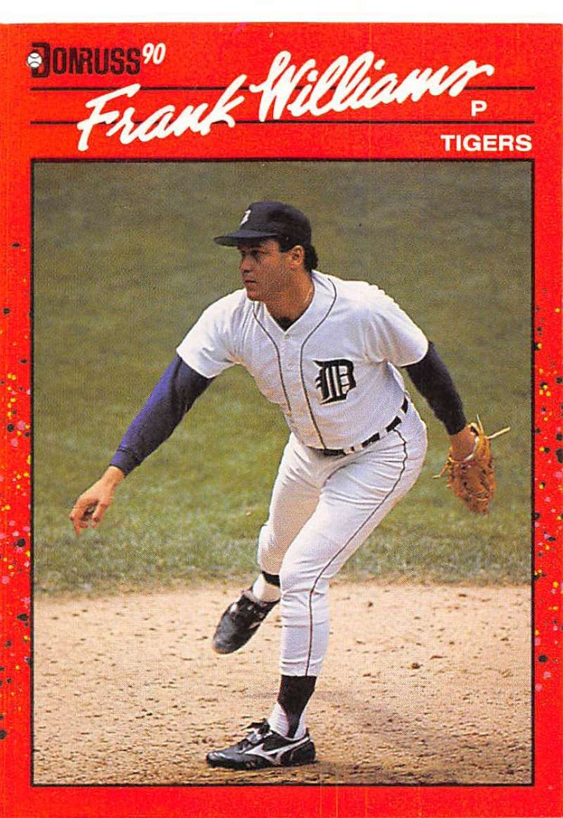 1990 Donruss #327 Frank Williams VG-EX Detroit Tigers Baseball Card Image 1