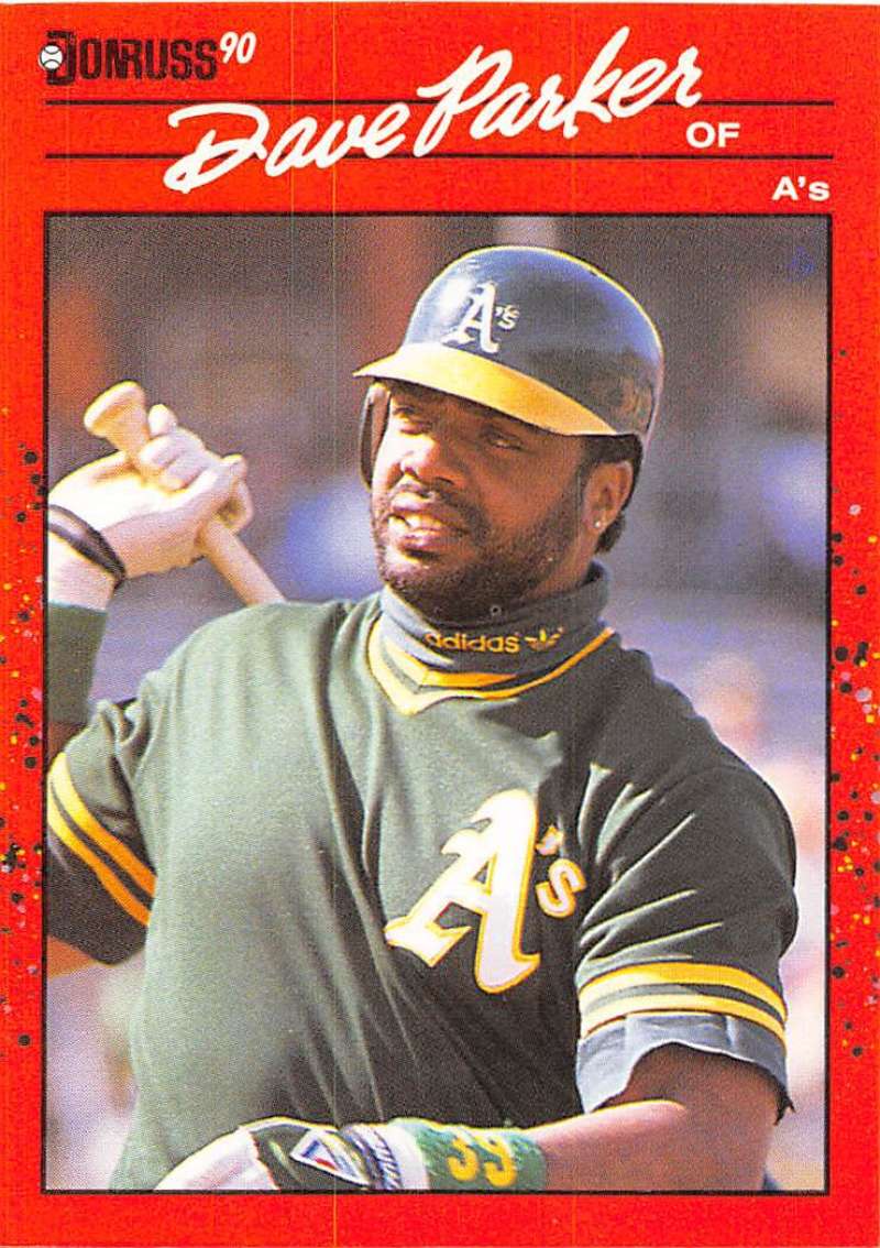 1990 Donruss #328 Dave Parker VG-EX Oakland Athletics Baseball Card Image 1