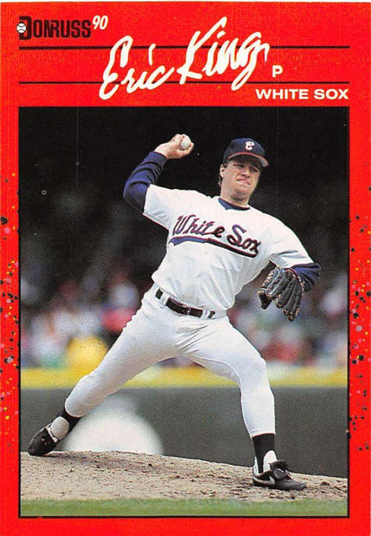 1990 Donruss #337 Eric King VG-EX Chicago White Sox Baseball Card Image 1