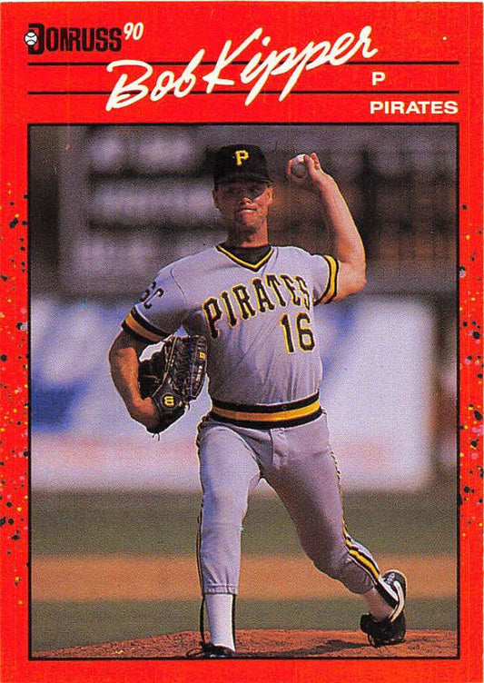 1990 Donruss #362 Bob Kipper VG-EX Pittsburgh Pirates Baseball Card Image 1