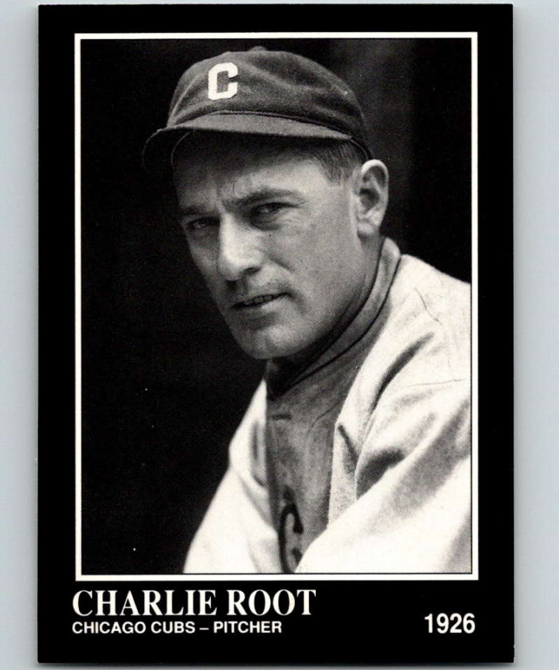 Black and white portrait of Chicago Cubs player Charlie Root from Conlon Collection