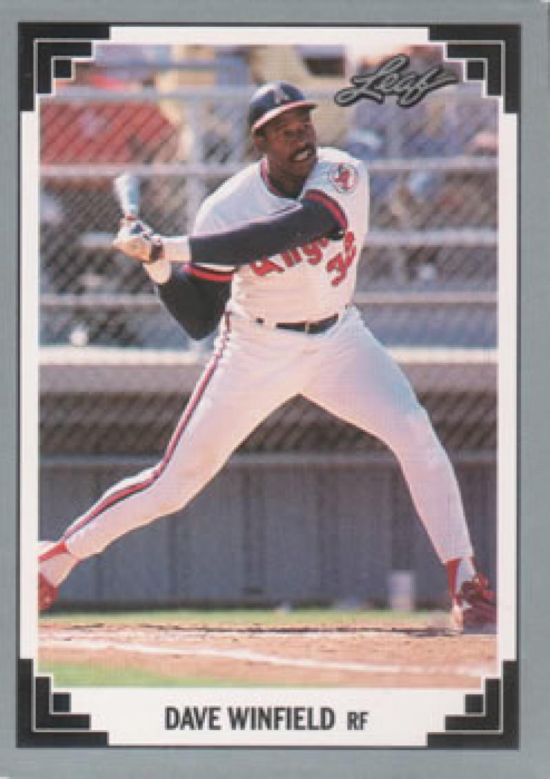 Dave Winfield in a California Angels uniform at bat, showcasing baseball skill