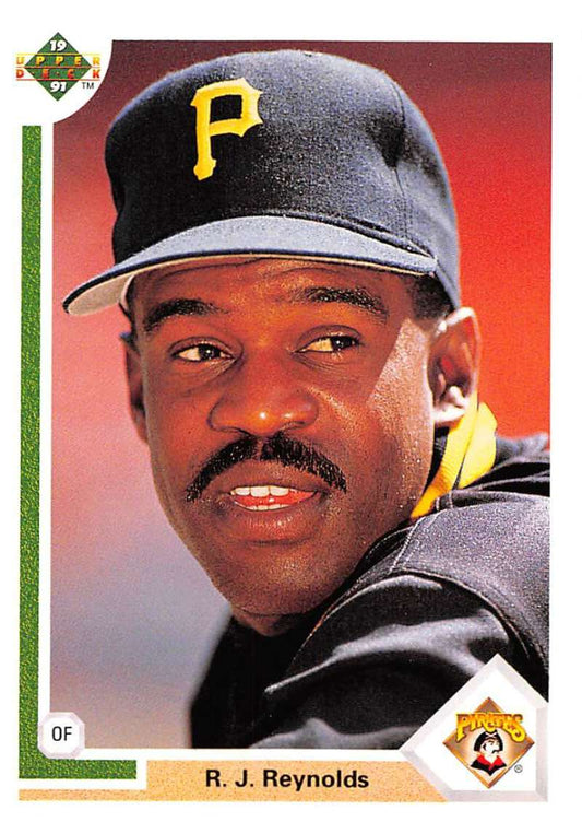 Baseball card of R.J. Reynolds from Upper Deck featuring Pittsburgh Pirates player