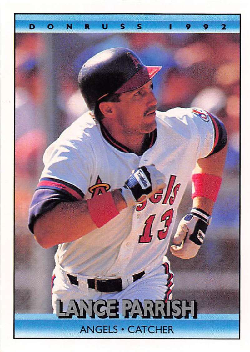 1992 Donruss #166 Lance Parrish California Angels baseball card in NM-MT condition