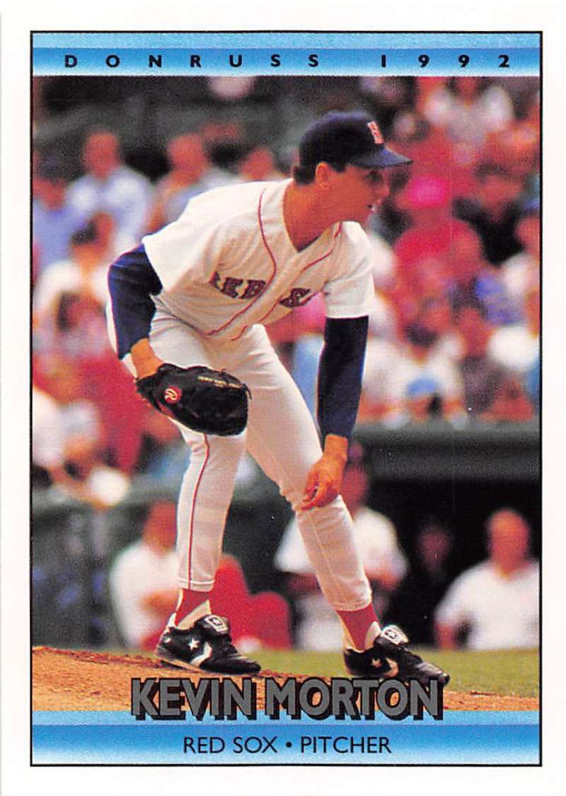 1992 Donruss #330 Kevin Morton baseball card featuring Boston Red Sox pitcher in home uniform