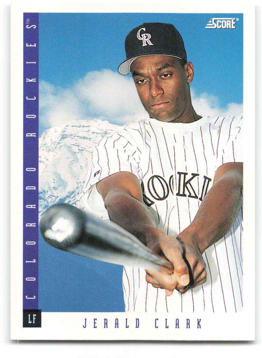 1993 Score #405 Jerald Clark NM-MT Colorado Rockies Baseball Card Image 1