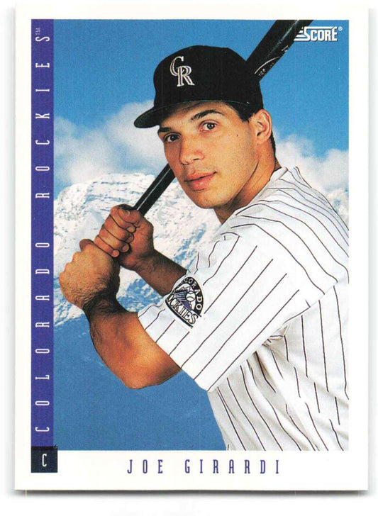 1993 Score #419 Joe Girardi NM-MT Colorado Rockies Baseball Card Image 1