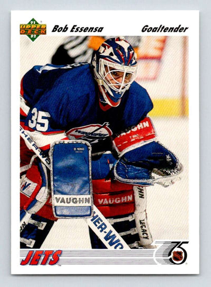 1991-92 Upper Deck #101 Bob Essensa NM-MT Winnipeg Jets Hockey Card Image 1