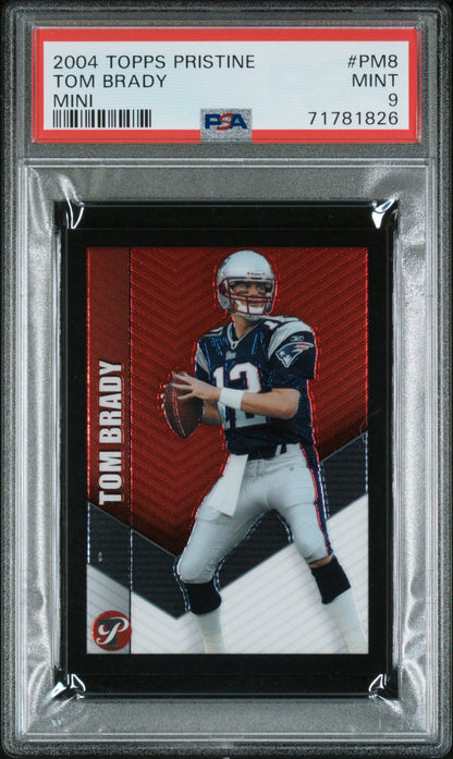 TOM BRADY 2004 Topps Pristine Mini #PM8 PSA 9 MINT - PATRIOTS