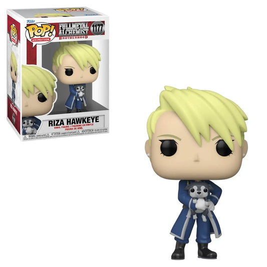 Riza Hawkeye Funko Pop vinyl figure in military uniform from Fullmetal Alchemist