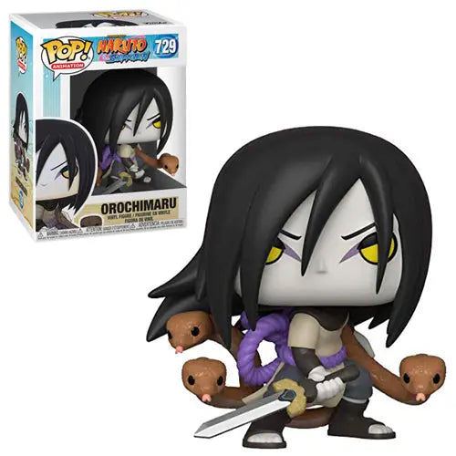 Funko Pop Animation 729 Naruto Shippuden Orochimaru figure in a fighting stance with snakes