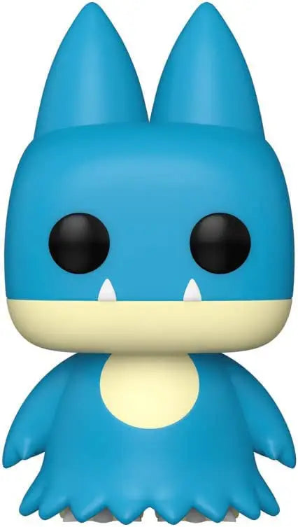 Cartoon blue creature Munchlax figurine from Funko POP! Games for trading cards fans