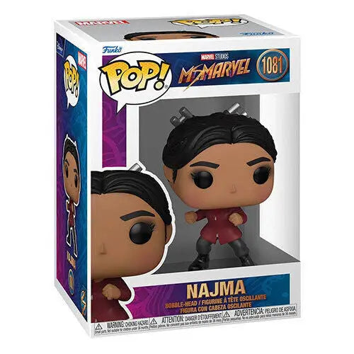 Funko Pop! Marvel Ms. Marvel Najma #1081 vinyl figure in packaging for collectors