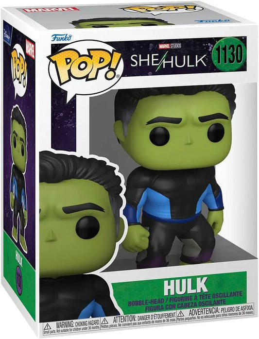 Funko Pop! Marvel Studios She-Hulk Hulk #1130 figure with green skin and blue outfit