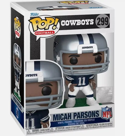 Micah Parsons Cowboys Funko Pop NFL figurine #299 perfect for trading cards collectors