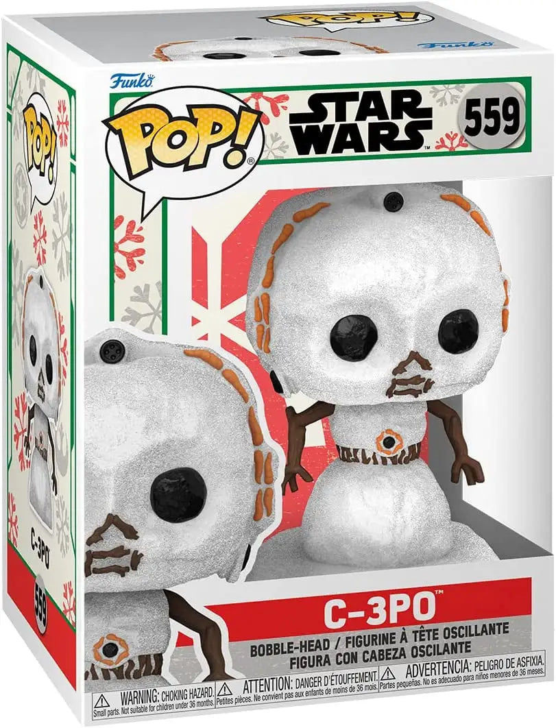 Funko Pop! D-O figure from Star Wars Holiday Collection C-3PO Snowman #559