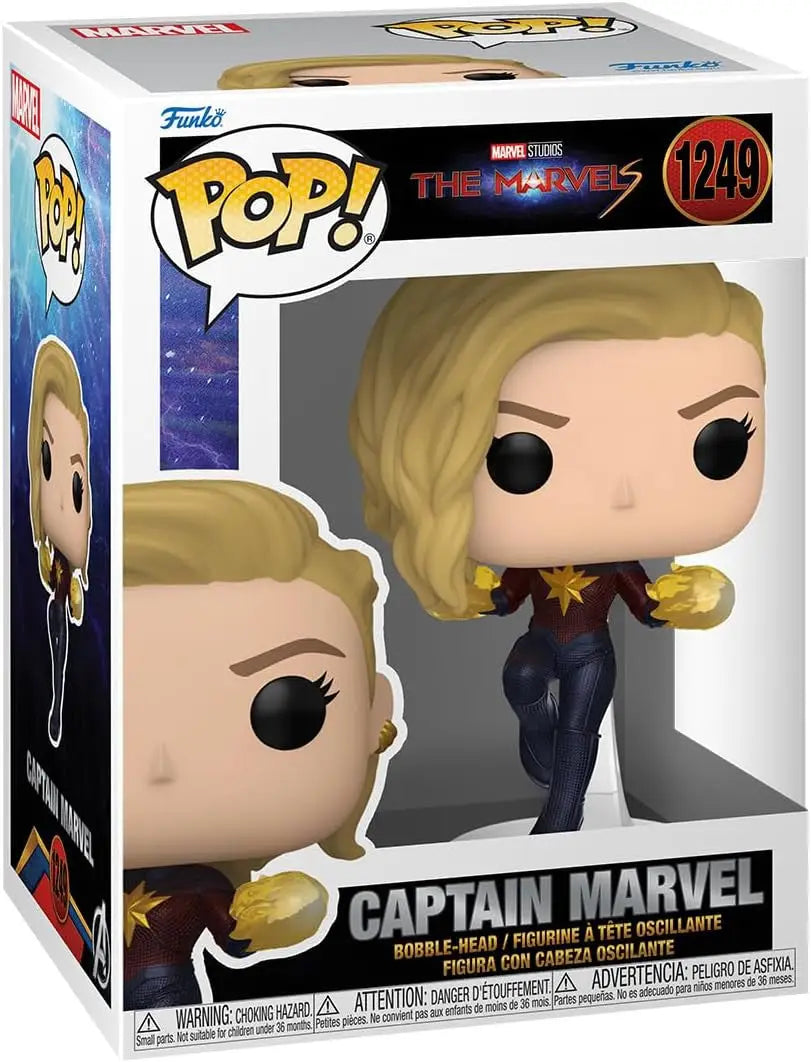 Funko Pop! Captain Marvel #1249 vinyl figure from The Marvels in packaging