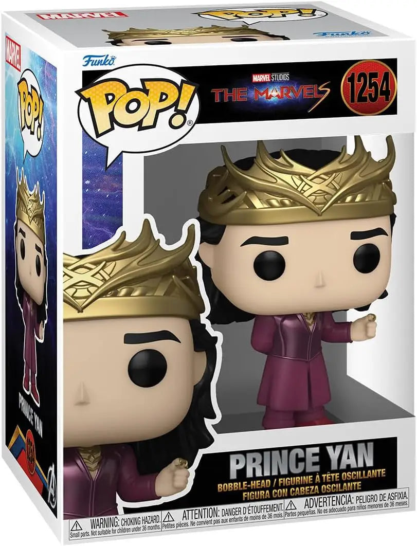 Funko Pop! Prince Yan vinyl figure in purple robe and golden crown for collectors