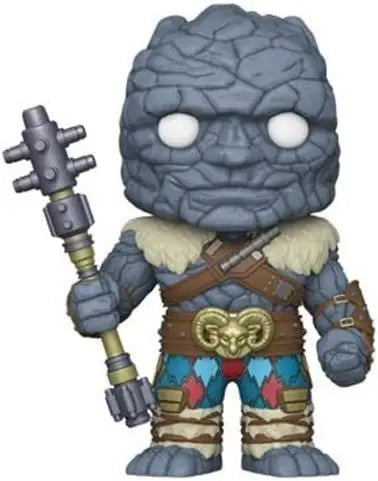 Funko Pop Thor Love and Thunder Korg #1044 figurine of a rocky humanoid with staff