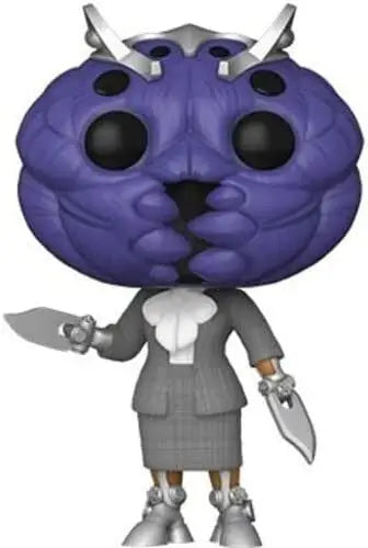 Cartoonish purple creature with horns in a suit, Funko Pop Thor Love and Thunder Miek #1045