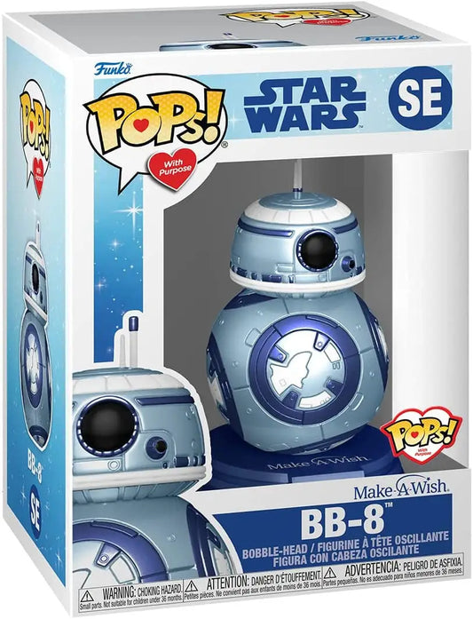 Funko Pop Make a Wish Star Wars BB-8 vinyl figure in packaging for collectors