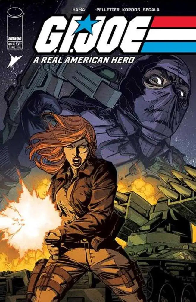 Comic book cover of G.I. Joe A Real American Hero #307 with military action scene