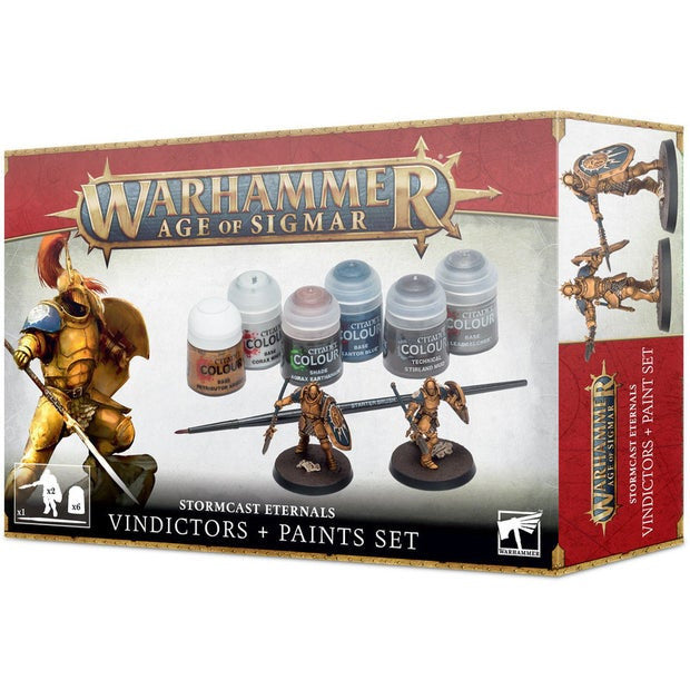 Warhammer Age of Sigmar: Stormcast Eternals Vindictors + Paint Set