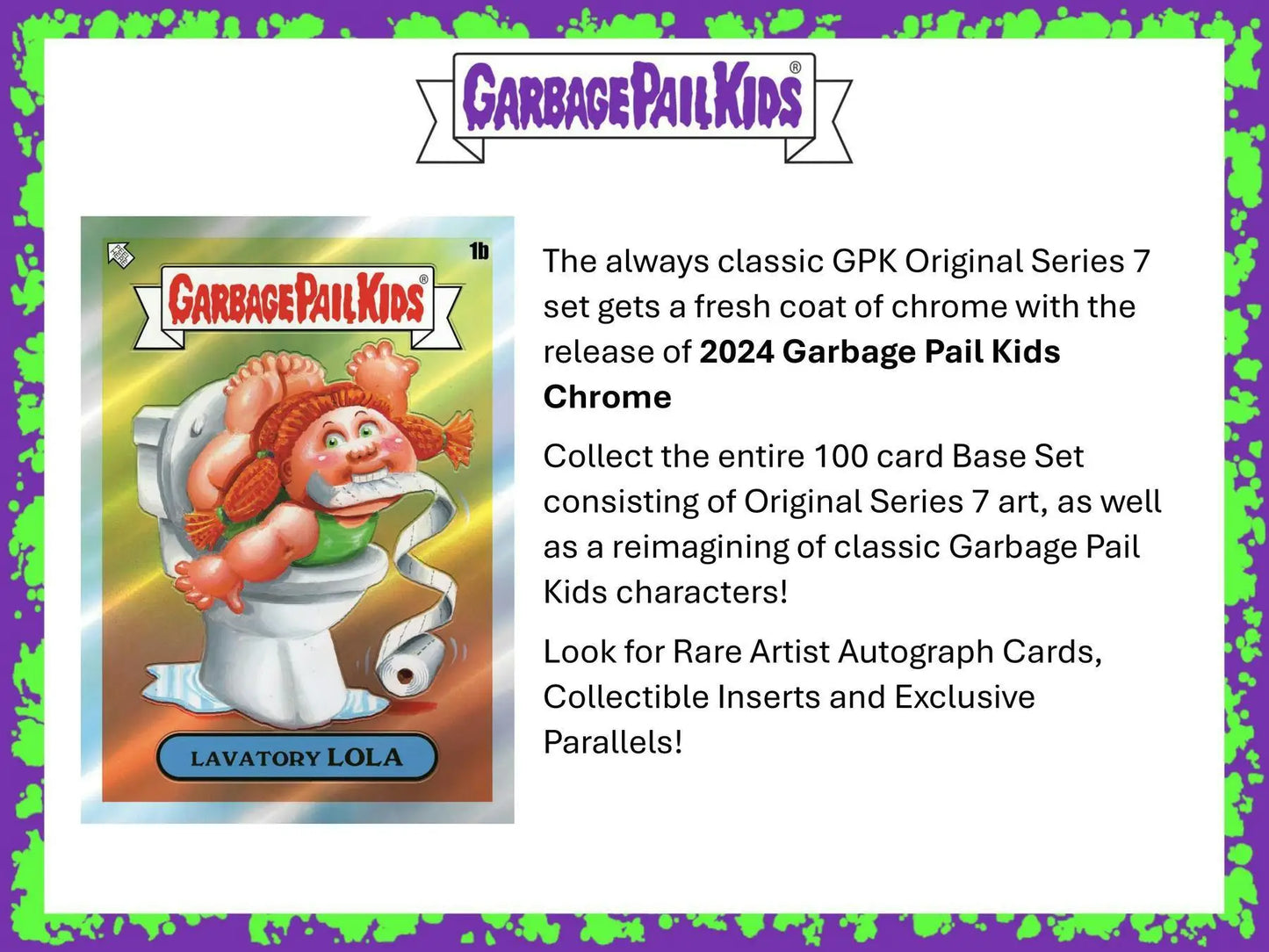 Garbage Pail Kids trading card from Hobby Exclusive Chrome Series 7 by Topps 2024