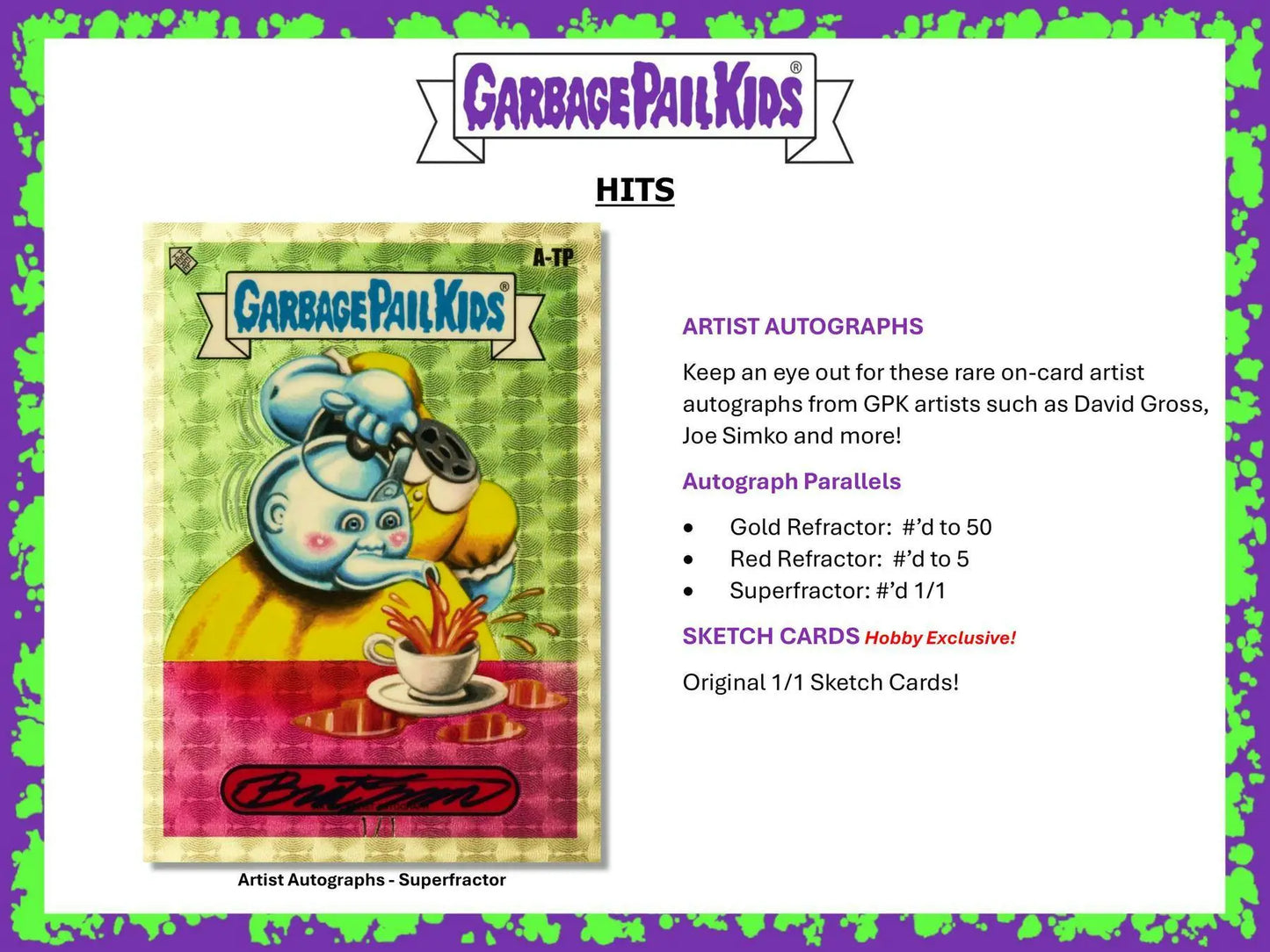 Garbage Pail Kids trading card from Hobby Exclusive Chrome Series 7 Hobby Box Topps 2024