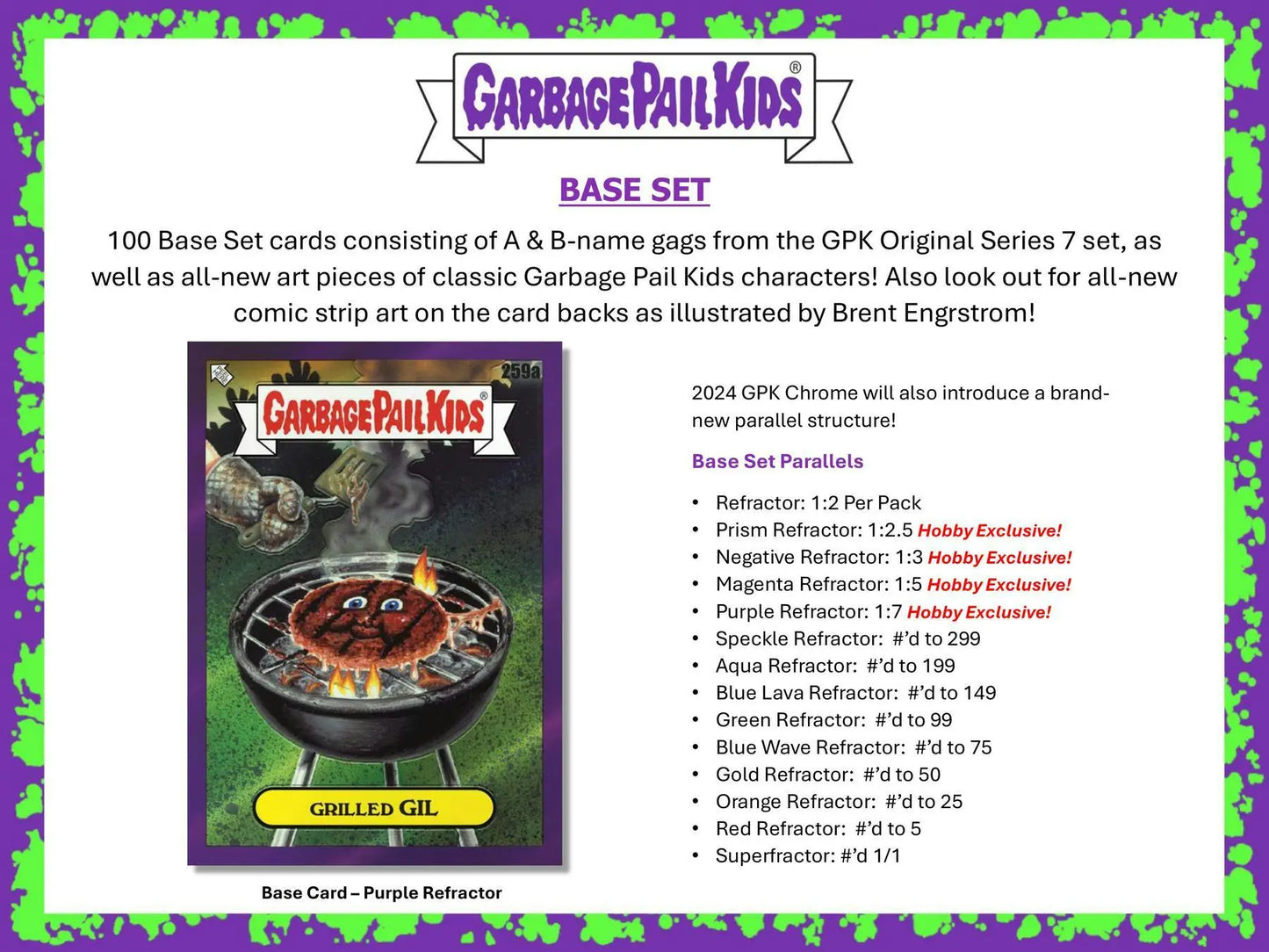 Garbage Pail Kids trading card from Hobby Exclusive Chrome Series 7 by Topps 2024