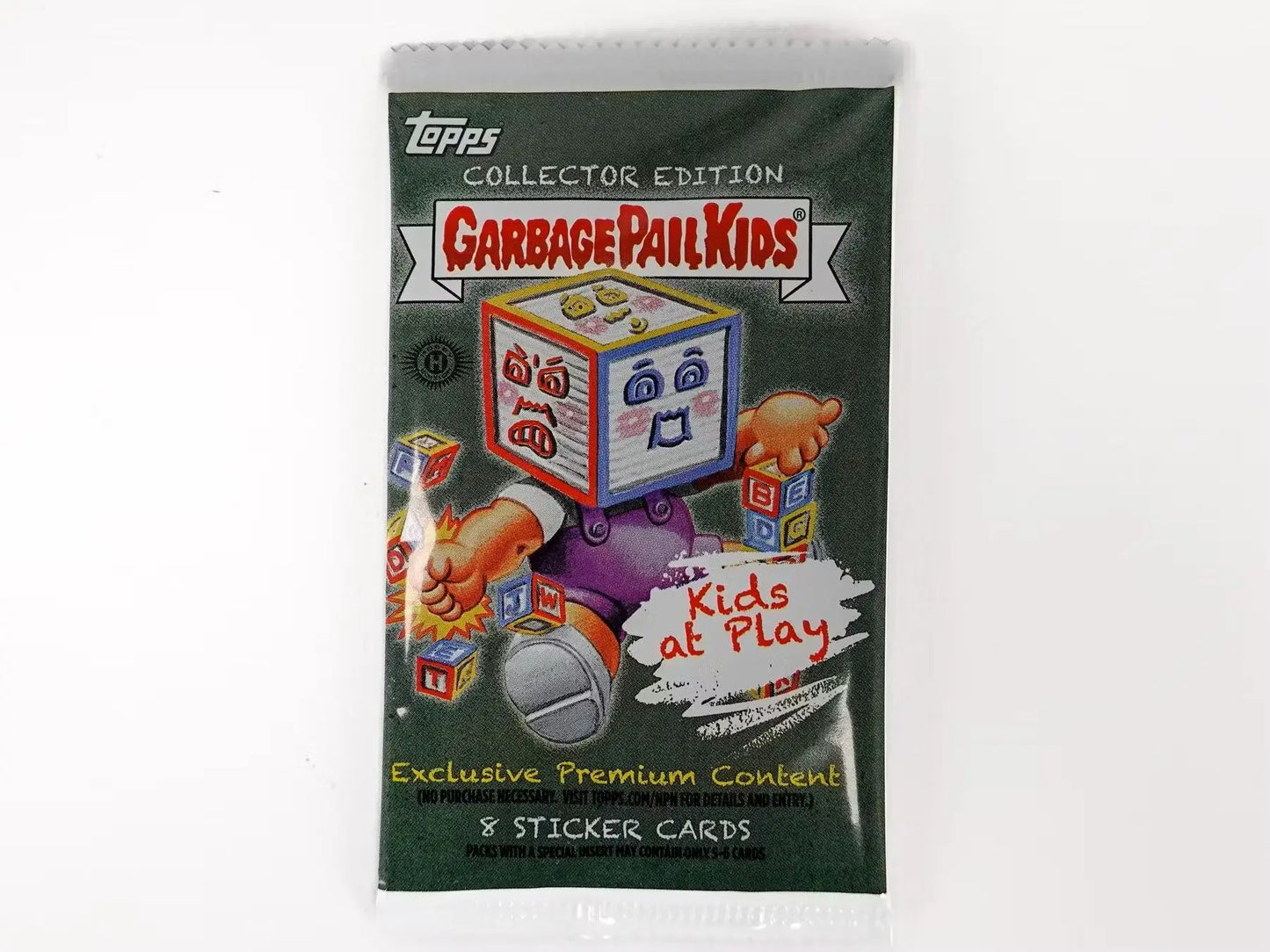 Unopened Garbage Pail Kids Kids at Play collector edition pack from Topps hobby collector exclusive