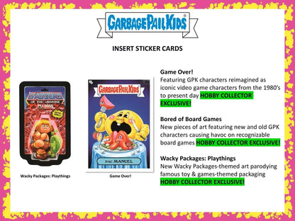 Garbage Pail Kids insert sticker cards from Hobby Collector exclusive Series 1