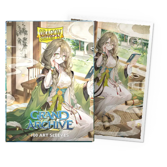 Dragon Shield Grand Archive art sleeves featuring Kongming for trading cards