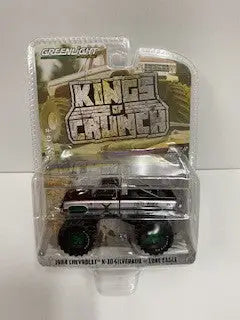 Packaged King of Crunch toy monster truck model in clear plastic, featuring Lone Eagle Chase design