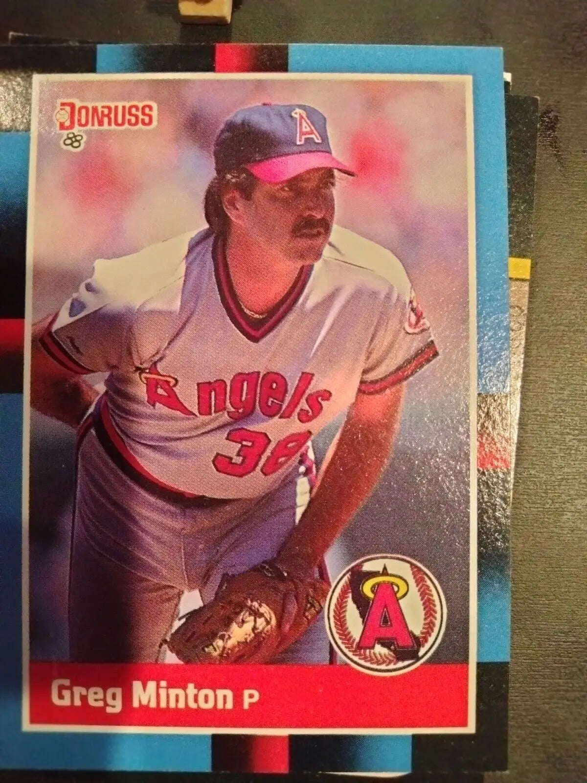 Gregory Brain Minton Donruss 505 Angels 1987 Baseball Card collectible image