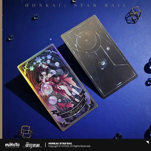 Two celestial tarot cards from Honkai Star Rail Fable of the Stars Holographic Hobby Box