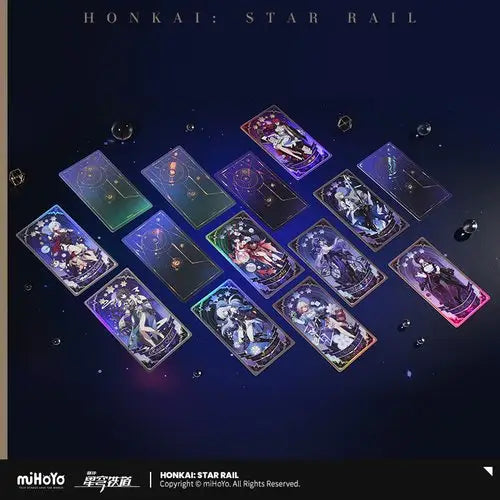 Cosmic-themed trading cards from Honkai Star Rail Fable of the Stars Hobby Box