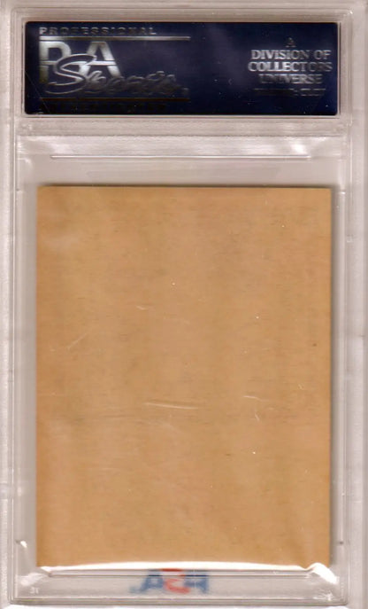 PSA card holder displaying a Houston Astros Fleer team logo cloth patch card