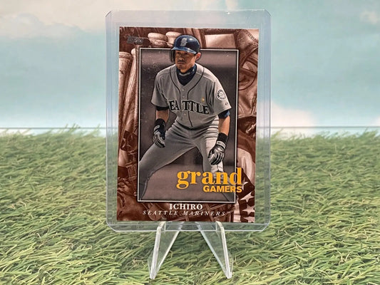 Ichiro baseball card from Topps Series 1 Grand Gamers insert for Seattle Mariners