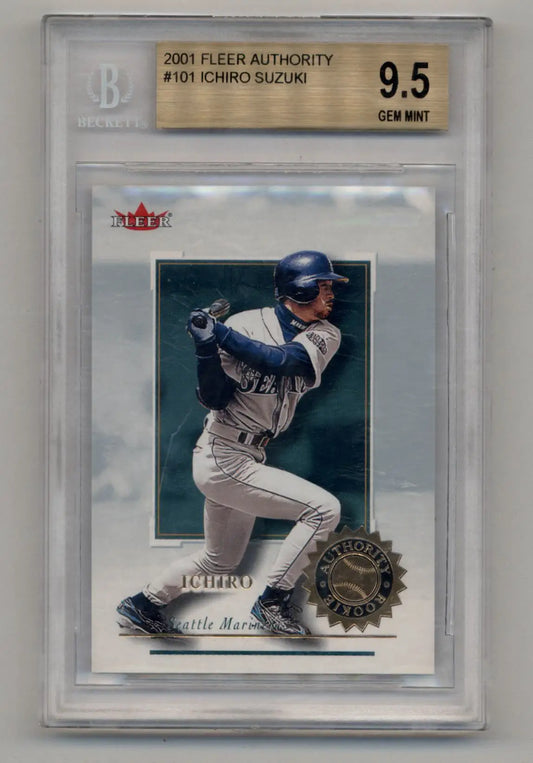 Ichiro Suzuki 2001 Fleer Authority #101 BGS 9.5 Gem Mint baseball card for collectors